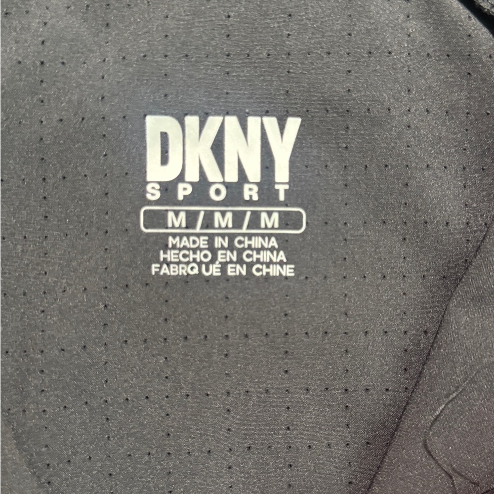 DKNY Sporty Black and Red Windbreaker with Hood - Picture 4 of 6
